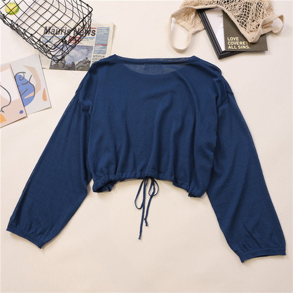 Bluza de dama in mai multe culori cu cravate si inscriptii