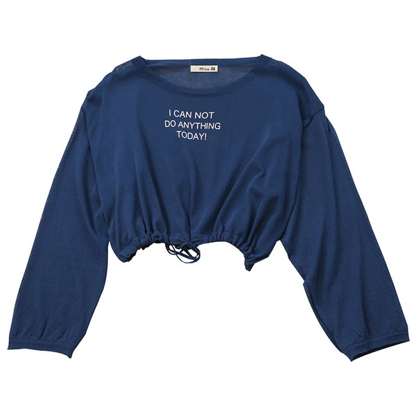 Bluza de dama in mai multe culori cu cravate si inscriptii