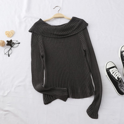 Λεπτό γυναικείο πουλόβερ  με πεσμένα μανίκια σε διάφορα χρώματα