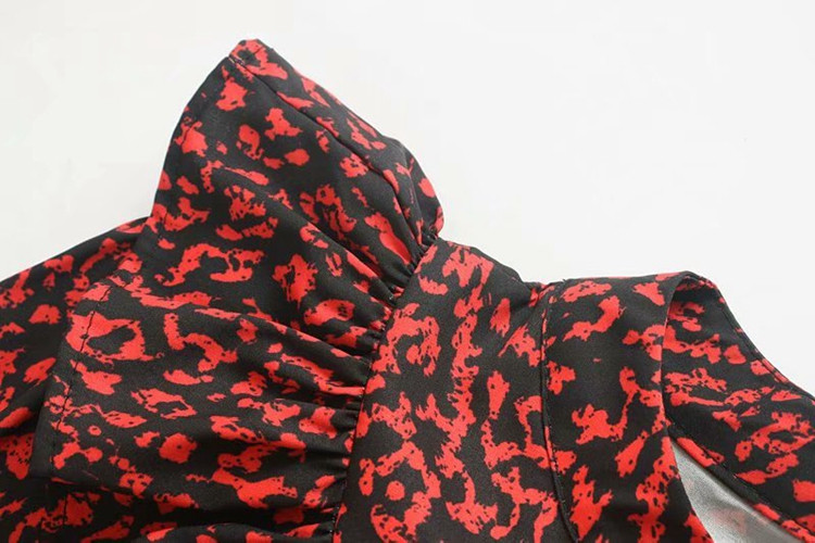 Rochie scurta casual cu maneca lunga - model larg