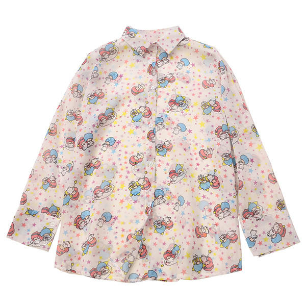 Camasa moderna de dama cu maneca lunga in alb si negru