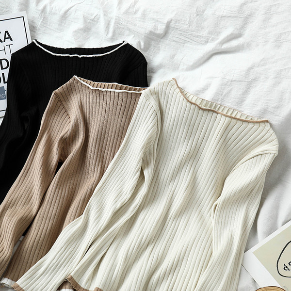 Μοντέρνο γυναικείο πουλόβερ  σε τρία χρώματα