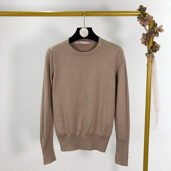 Top μοντέλο γυναικείο πουλόβερ  σε μαύρο, μπεζ και καφέ χρώμα