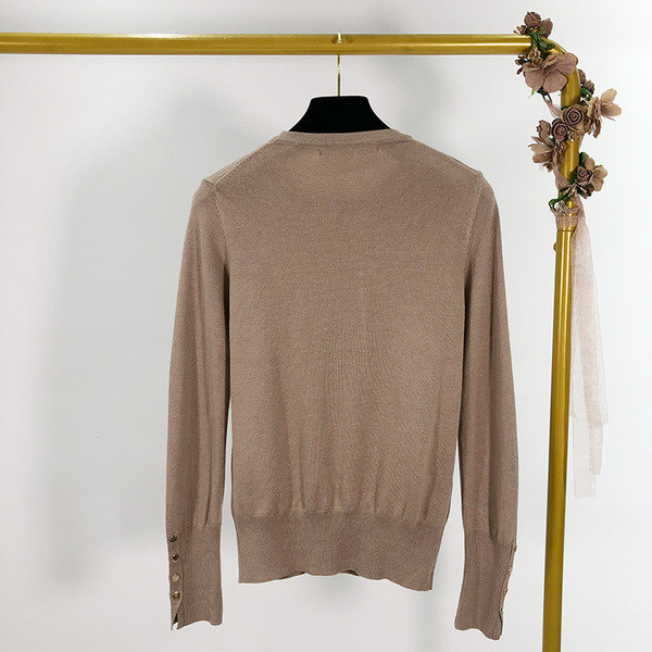 Top μοντέλο γυναικείο πουλόβερ  σε μαύρο, μπεζ και καφέ χρώμα