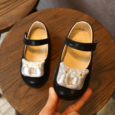 Model nou de pantofi copii in doua culori cu broderie