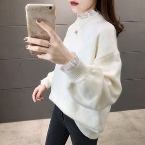 Pulover elegant de dama - model larg in mai multe culori