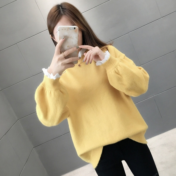 Pulover elegant de dama - model larg in mai multe culori