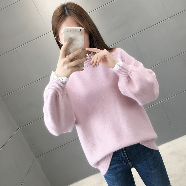 Pulover elegant de dama - model larg in mai multe culori