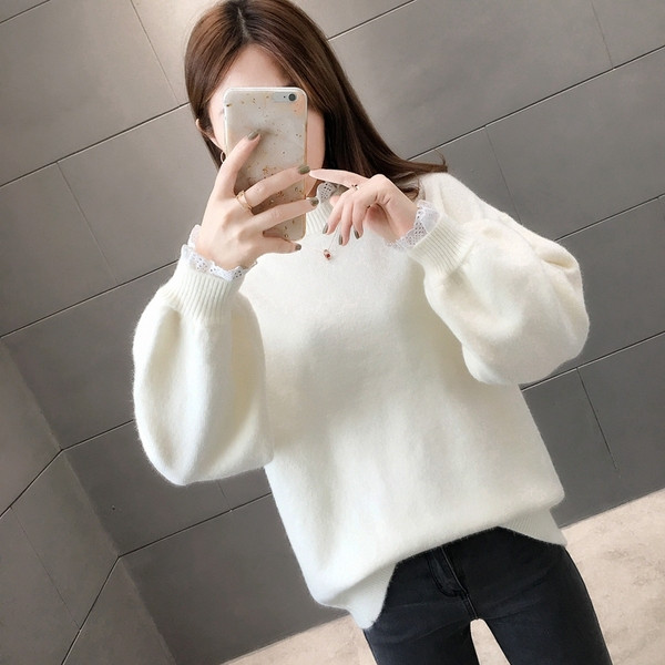 Pulover elegant de dama - model larg in mai multe culori