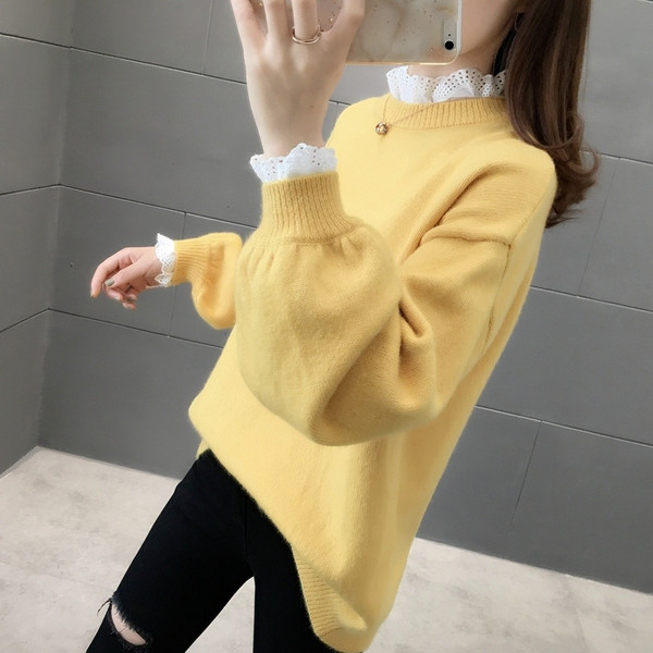 Pulover elegant de dama - model larg in mai multe culori