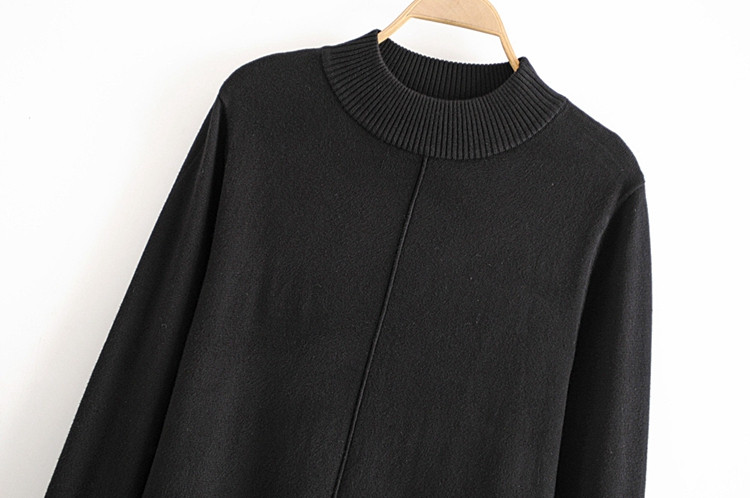 Rochie lunga asimetrica din tricotat subtire