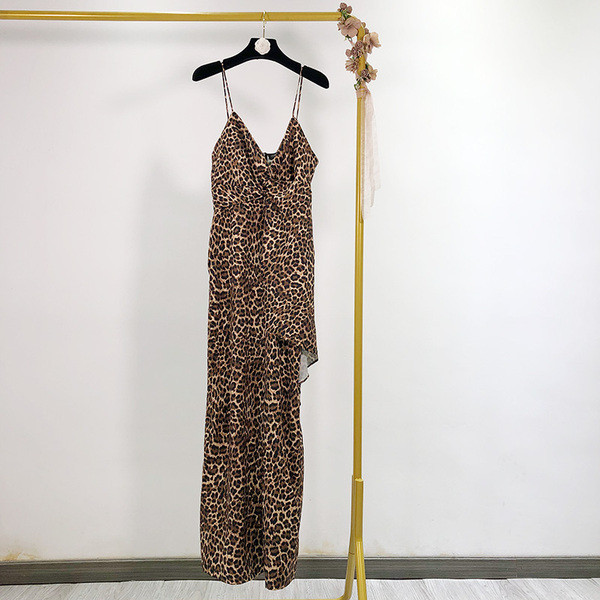 Νέο μοντέλο γυναικείες ολόσωμη φόρα  μοντέλο με ζωικό σχέδιο και λεπτό ιμάντα ώμων