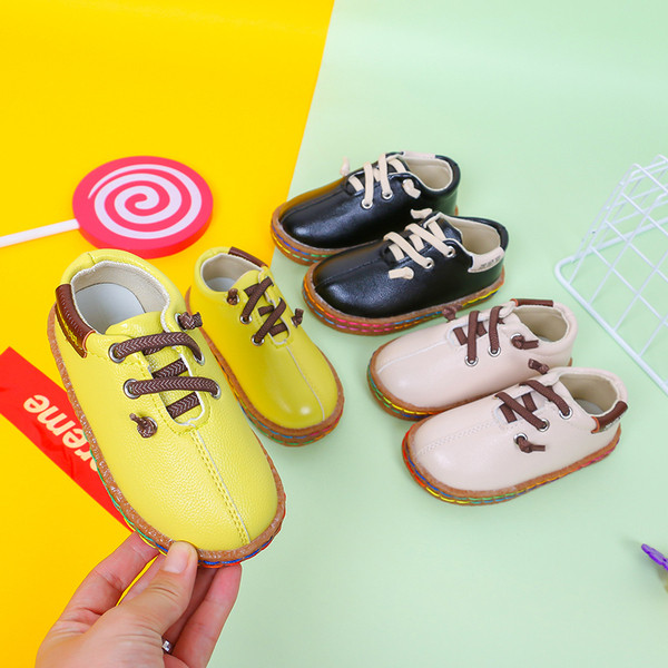 Μοντέρνα παιδικά παπούτσια  οικολογικού δέρματος για αγόρια