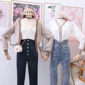 Καθημερινή  γυναικεία ζακέτα  με κουμπιά και  μακρύ μανίκι σε διάφορα χρώματα