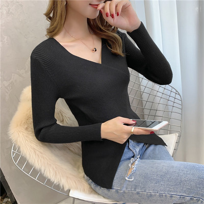 Γυναικεία μπλούζα  φθινοπώρου-χειμωνιάτικη - ασύμμετρη μοτίβο σε διάφορα χρώματα