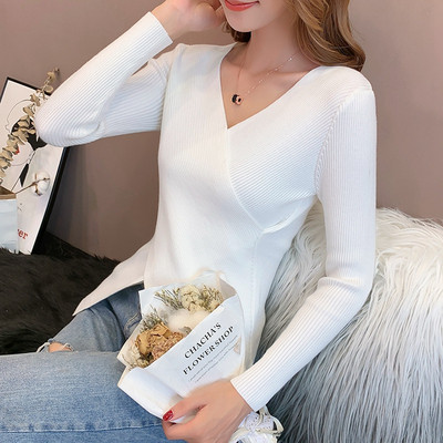 Γυναικεία μπλούζα  φθινοπώρου-χειμωνιάτικη - ασύμμετρη μοτίβο σε διάφορα χρώματα