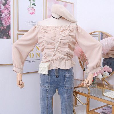 Καθημερινή γυναικεία  μπλούζα σε διάφορα χρώματα με γυμνούς ώμους