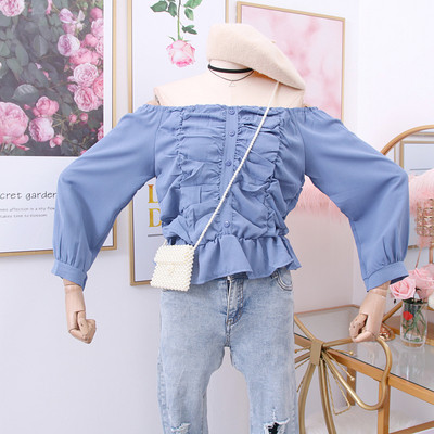 Καθημερινή γυναικεία  μπλούζα σε διάφορα χρώματα με γυμνούς ώμους