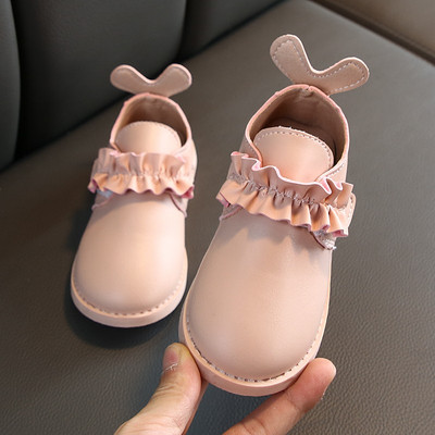 Актуални детски обувки в три цвята от еко кожа-за момичета