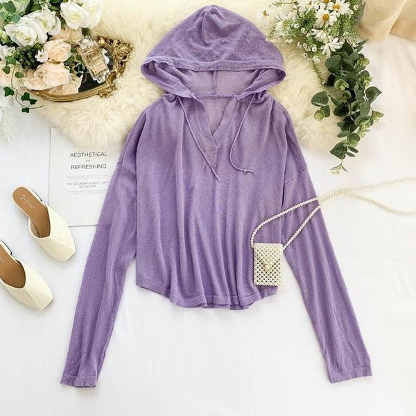 Alkalmi női blúz V-nyakkal és kapucnival több színben