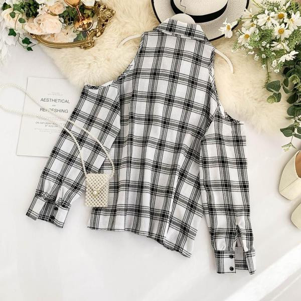 Γυναικείο καρό πουκάμισο  σε δύο χρώματα