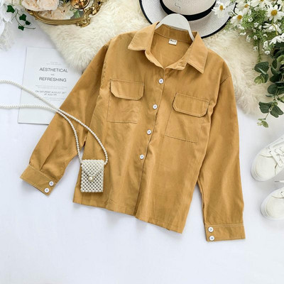 Cămașă de damă cu buzunare în mai multe culori