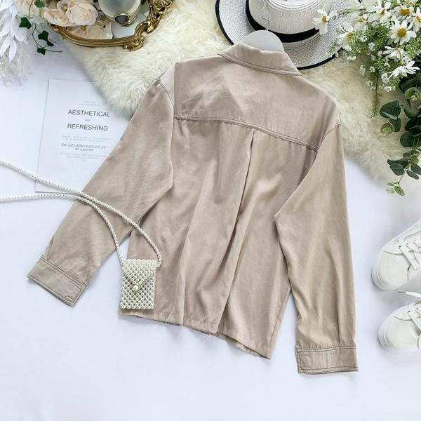 Cămașă de damă cu buzunare în mai multe culori