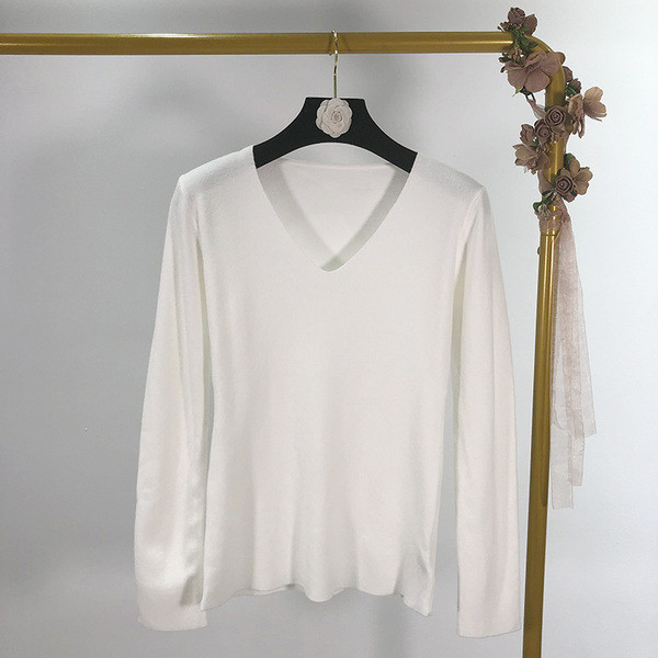 Γυναικείο καθημερινό  λεπτό πουλόβερ σε κρίκους σε πέντε χρώματα