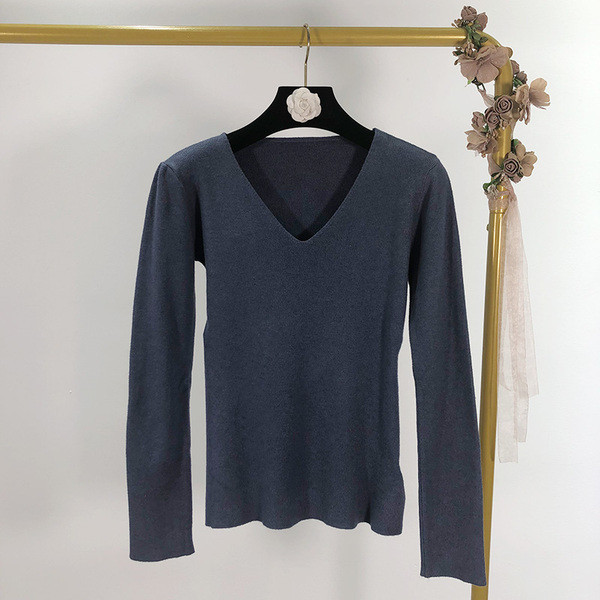 Γυναικείο καθημερινό  λεπτό πουλόβερ σε κρίκους σε πέντε χρώματα