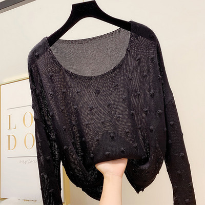 Γυναικείο πουλόβερ με στρογγυλό λαιμό σε διάφορα χρώματα