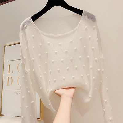 Γυναικείο πουλόβερ με στρογγυλό λαιμό σε διάφορα χρώματα