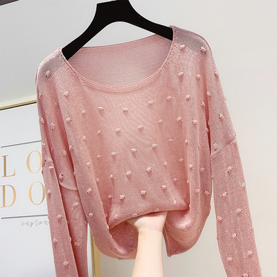 Γυναικείο πουλόβερ με στρογγυλό λαιμό σε διάφορα χρώματα