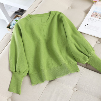 Γυναικείο πουλόβερ  με λαιμό O σε διάφορα χρώματα