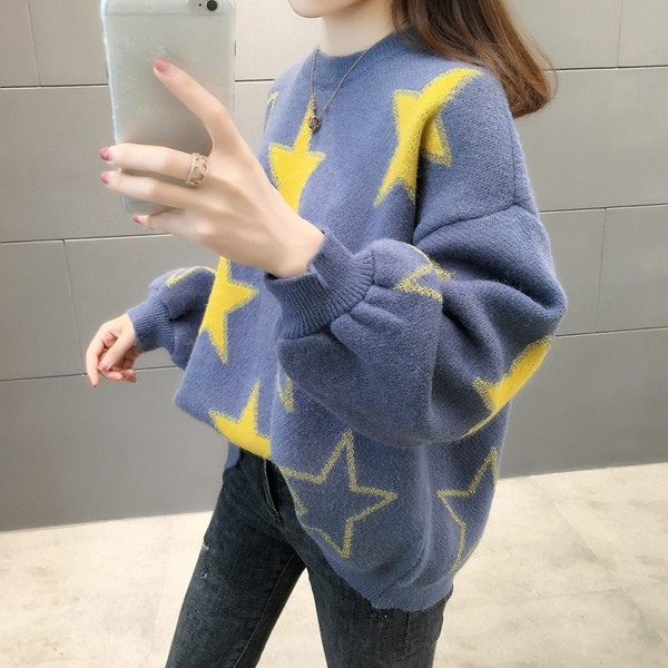 Μοντέρνο γυναικείο πουλόβερ  σε τρία χρώματα