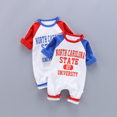 Salopeta sport pentru bebelusi model nou cu aplicare in doua culori