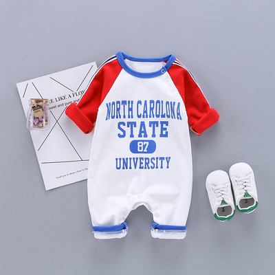 Salopeta sport pentru bebelusi model nou cu aplicare in doua culori