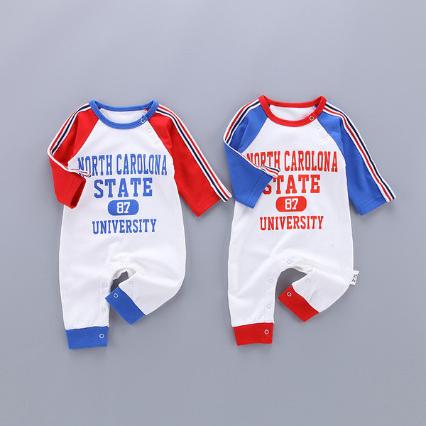 Salopeta sport pentru bebelusi model nou cu aplicare in doua culori