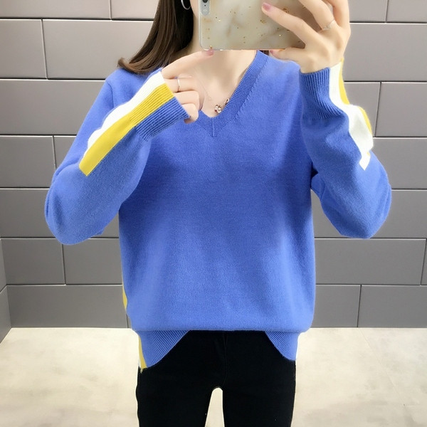 Női őszi-téli pulóver öt színben