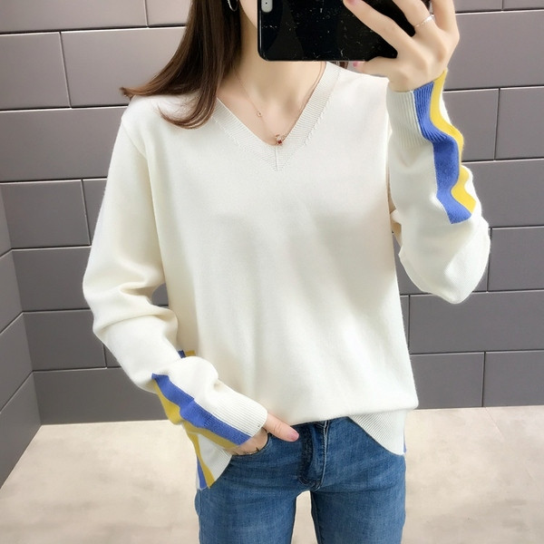 Női őszi-téli pulóver öt színben