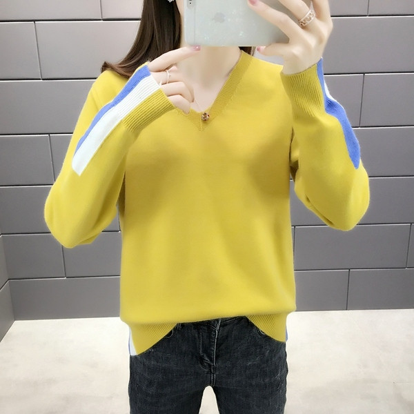 Női őszi-téli pulóver öt színben