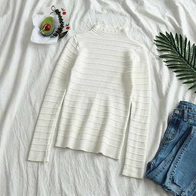 Γυναικείο πουλόβερ  με μακριά μανίκια σε διάφορα χρώματα