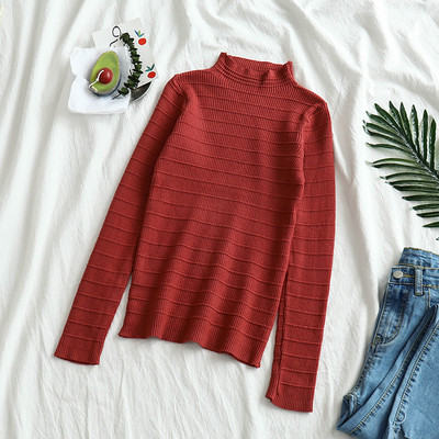 Γυναικείο πουλόβερ  με μακριά μανίκια σε διάφορα χρώματα