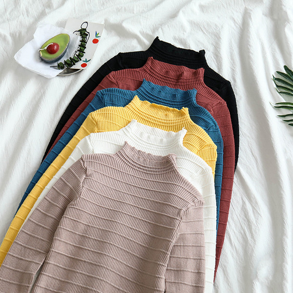 Γυναικείο πουλόβερ  με μακριά μανίκια σε διάφορα χρώματα