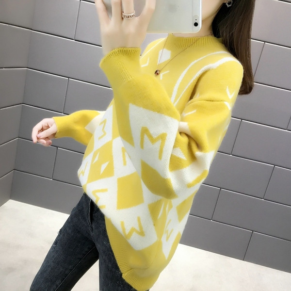 Modern női pulóver - hosszú modell három színben