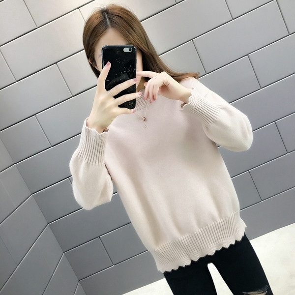 Γυναικείο πουλόβερ  σε μπλε, ροζ, λευκό, μπεζ και κόκκινο χρώμα