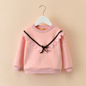 Καθημερινή παιδική  μπλούζα  για κορίτσια με λαιμό O σε τρία χρώματα