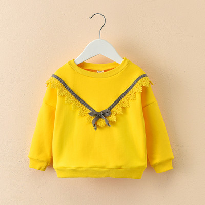 Καθημερινή παιδική  μπλούζα  για κορίτσια με λαιμό O σε τρία χρώματα