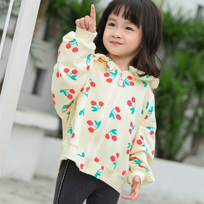 Παιδικό μπουφάν για το  φθινοπώρο για κορίτσια με κουκούλα