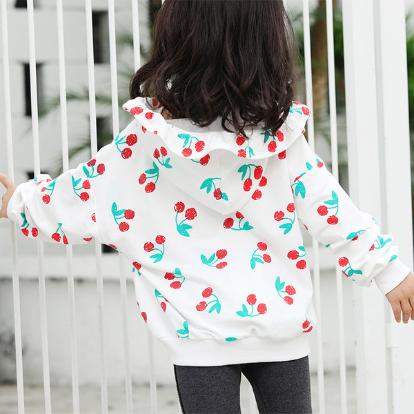 Παιδικό μπουφάν για το  φθινοπώρο για κορίτσια με κουκούλα