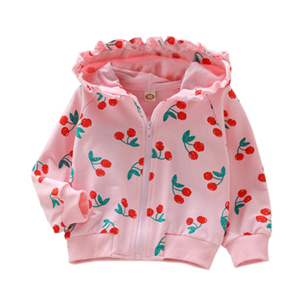Παιδικό μπουφάν για το  φθινοπώρο για κορίτσια με κουκούλα